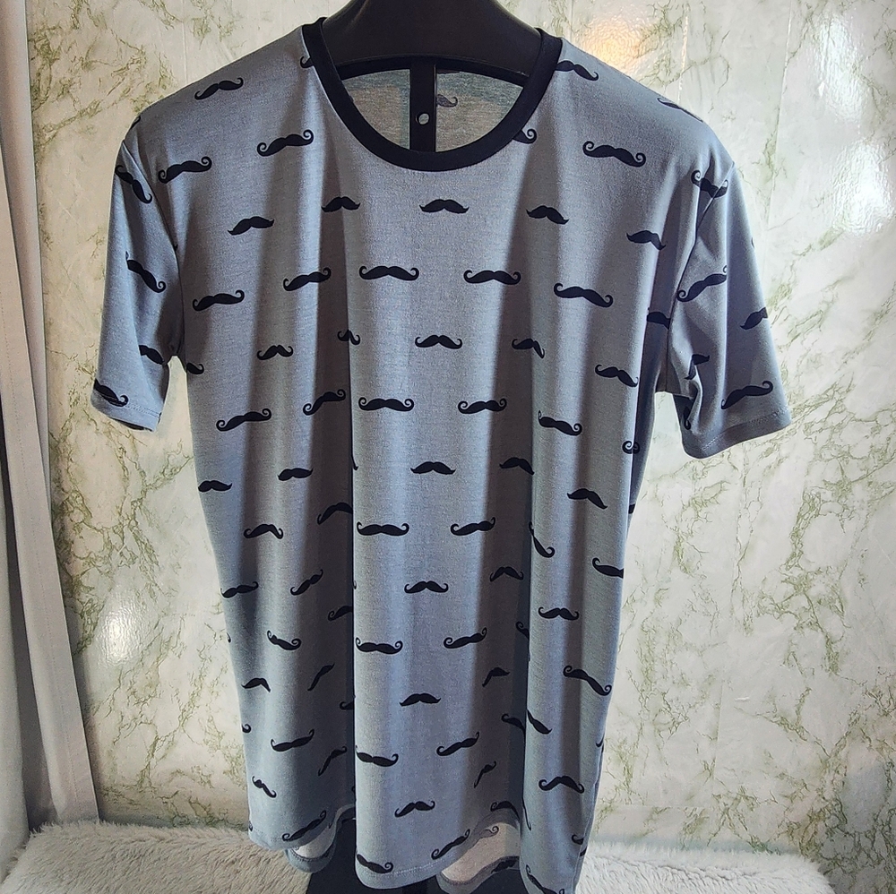 LuLaRoe Mustache Short Sleeve Top